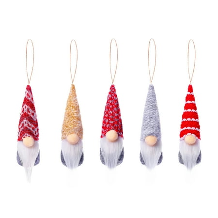 

keusn 5pc knitted wool forest man doll pendant gift doll decoration decoration christmas decoration & hangs