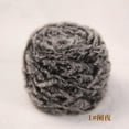 thumbnail image 1 of Zhuge Hilo de chenilla grueso y voluminoso para tejer a mano, hilo de chenilla suave y esponjoso, 200 g, negro claro, 1 of 4