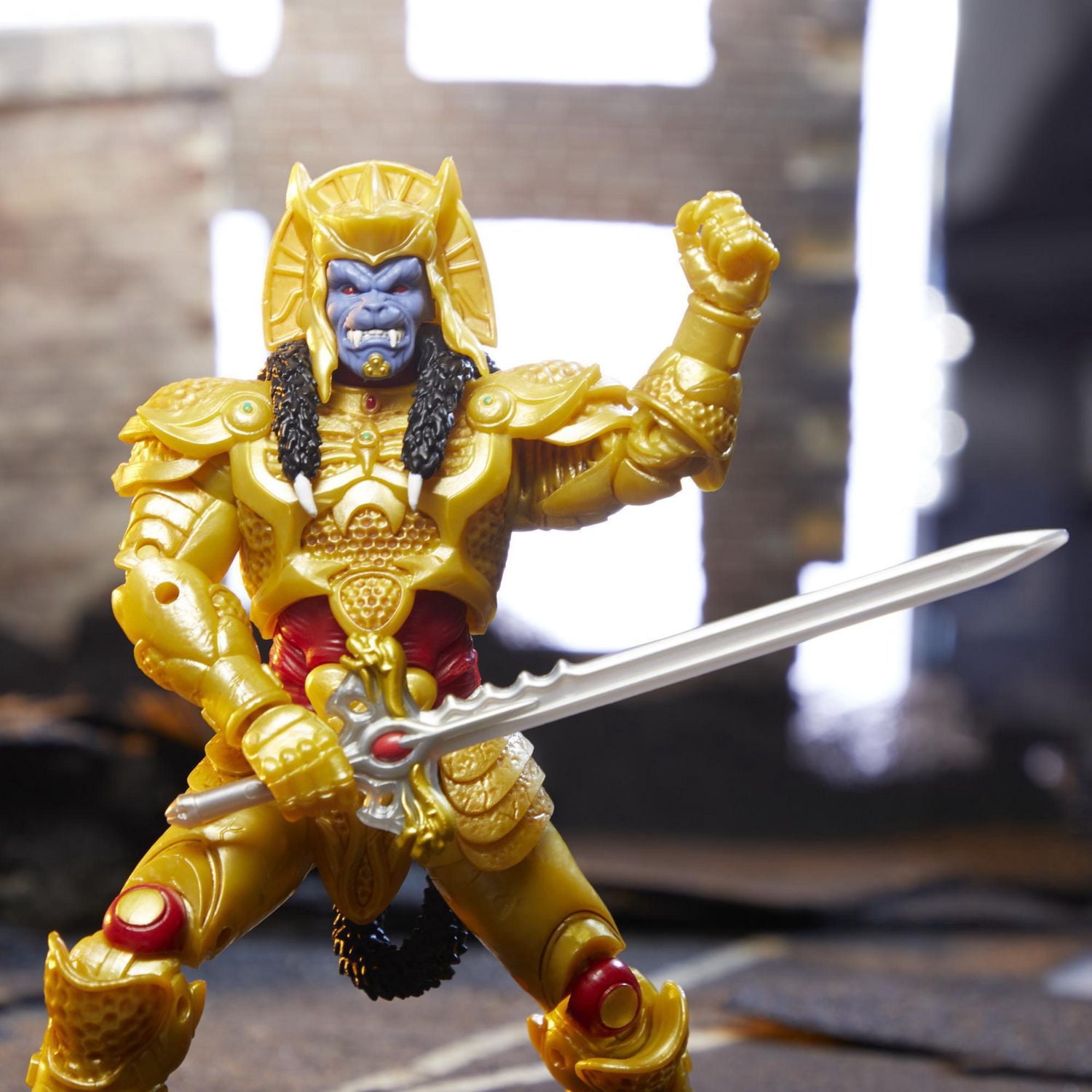 Power Rangers Lightning Collection Mighty Morphin, figurine Goldar de collection haut de gamme de 15 cm, avec accessoires