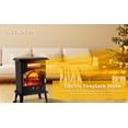 WEWARM 1500W Electric Fireplace Heater, 22.4" Freestanding Infrared