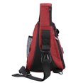 thumbnail image 2 of Bolso bandolera impermeable rojo con diseño antirrobo y carga USB para aventuras al aire libre, 2 of 8