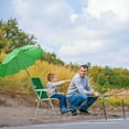 thumbnail image 6 of Folding Beach Chair for Adults with Umbrella – Lightweight Portable Camping Chair High Back – Heavy Duty 265lbs Capacity for Outdoor, Travel, Picnic, Concert, Fishing, BBQ & Beach Activities, 2Pcs, 6 of 8