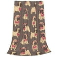thumbnail image 2 of Fuzoiu Cut Pug Print Ultra-Soft Micro Fleece Blanket,All Seasons Flannel Throw, Lightweight Blanket for Bed, Sofa, Couch, Movie Night, Camping, and Travel-50"x40", 2 of 7