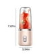 thumbnail image 4 of Xihbxyly Licuadora Recargable Por Usb, 6 Cuchillas para Batidos y Jugos, Diseño Portátil, Potente Motor de 200 W, Segura y Fácil de Limpiar, Perfecta para Viajes, Deportes y Actividades Al Aire Libre, 4 of 7