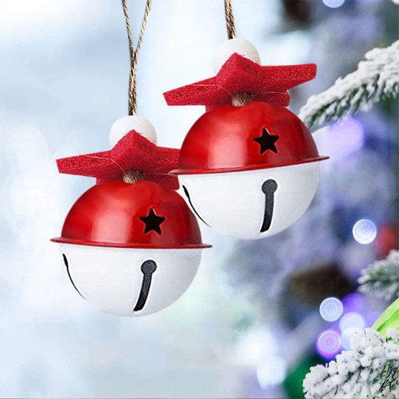Set of 12pcs Christmas Crafts Ornament, Festive Christmas Tree Decoration 4CM Metal Color Pendant for Tree, Wreath, Garland, Mantel and Holiday Craft
