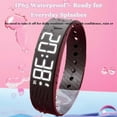 thumbnail image 2 of Vibrating Alarm Wristband Fitsleeps Alarm Clock Watches 40-Day Battery Life Silent Wrist Shock Bands for Deepsleepers Elderly (Black),1,Pink, 2 of 7
