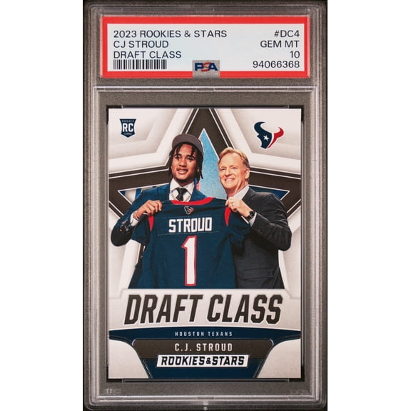 Graded 2023 Panini Rookies & Stars CJ Stroud #DC4 Draft Class Rookie RC Football Card PSA 10 Gem Mint