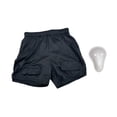 thumbnail image 3 of QualitChoice Shorts de Hockey Amples pour Hommes, Pantalons Jock Professionnels pour Soccer, Baseball, Soccer S avec Coquille à l'Entrejambe avec Coquille à l'Entrejambe S, 3 of 6