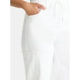 thumbnail image 4 of Madden NYC Women's Drawstring Utility Jeans, 32'' Inseam, Sizes XXS-2XL, 4 of 5