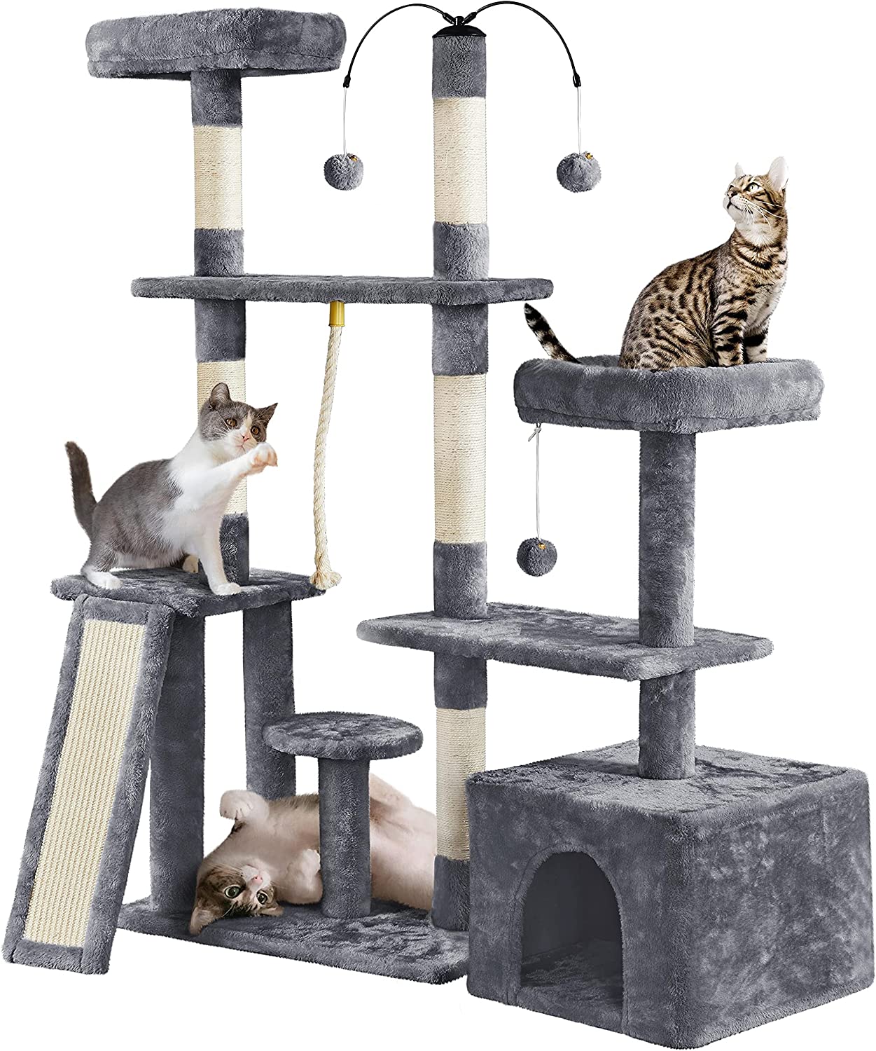 MultiLevel Cat Tree Cat Tower for Indoor Cats, Cat Condo with