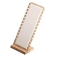 thumbnail image 3 of Desktop Jewelry Display Stand White Leather Surface Necklace Holder Rack 27x10cm, 3 of 8