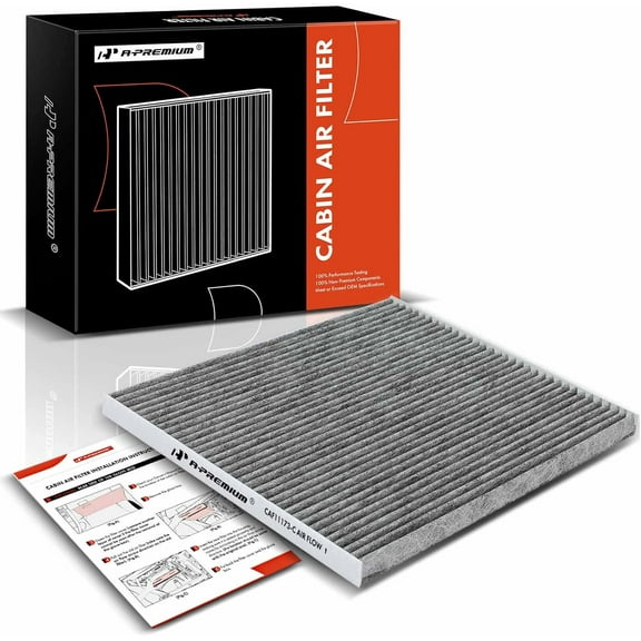 A-Premium Cabin Air Filter with Activated Carbon Compatible with Nissan Altima 2007-2012, Maxima, Murano 2009-2014, Quest 2011-2017, 2.5L 3.5L, Replace# 27277JA000