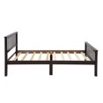 thumbnail image 2 of Knubmt Twin Size Wood Platform Bed Frame with Headboard and Footboard, Perfect for Home, Bedroom, Dark Brown, 2 of 8