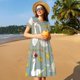 thumbnail image 4 of Balery Cute Farm Birds Vestidos sueltos de manga corta para mujer, vestidos de verano 2025, vestidos casuales de corte A con vuelo., 4 of 6
