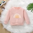 thumbnail image 4 of Vedolay Hoodies Girls Half Zip Sweatshirts Fashion Collared Long Sleeve Pullover,Pink 2-3 Years, 4 of 5