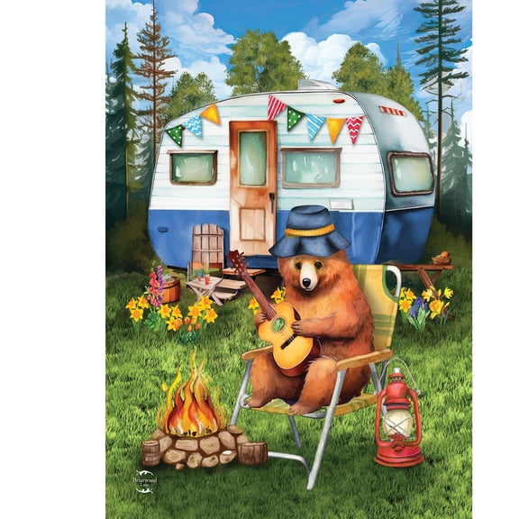 Briarwood Lane Summer Garden Flag 12x18 For Outdoor Camping Bear For Summer Garden Flag Flags For Outside
