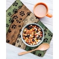 thumbnail image 3 of Dark Sage Green Brown Kitchen Dish Towels for Drying Dishes Set of 3, Farmhouse Dog Paw Vintage Waffle Weave Microfiber Hand Tea Bathroom Towels Quick Dry & Absorbent Towel 12x12, 3 of 7