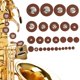 thumbnail image 3 of Almohadilla de cuero para saxo fácil de reemplazar y usar Estructura simple Almohadilla para saxo de larga vida útil para amantes de los instrumentos Saxofón soprano ANGGREK Otros, 3 of 8