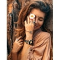 thumbnail image 6 of Wearlizer Boho Turquoise Strap Compatible with Apple Watch Band 42/41/40/38/46/45/44/49mm for Women, Western Leather Strap for iWatch Ultra Series SE/10/9/8/7/6/5/4/3/2/1, 6 of 6