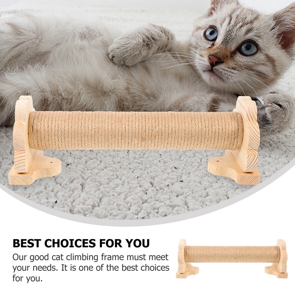 PBPBOX Home Cat Scratching Post Decorative Vertical Scratching Pole Indoor Cat Accessory Khaki