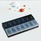 thumbnail image 3 of Organizador de pastils de 14 rejil 2 fi , , 2 veces , estuche portátil para tableta contenedor, pastillero para viaje , negro negro Baoblaze Organizador de almacenamiento, 3 of 8