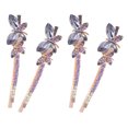 thumbnail image 3 of 2 Pairs Hair Clips Women Rhinestone Butterflies Hair Barrettes Hair Accessories, 3 of 10