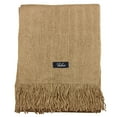 thumbnail image 2 of Falari Men Knitted Winter Scarf Beige, 2 of 2