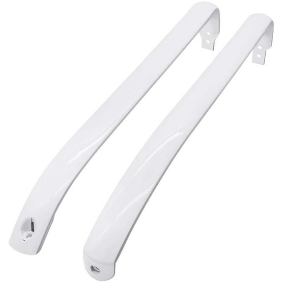 Beaquicy Refrigerator Door Handle Set for GE Refrigerator Freezer, White