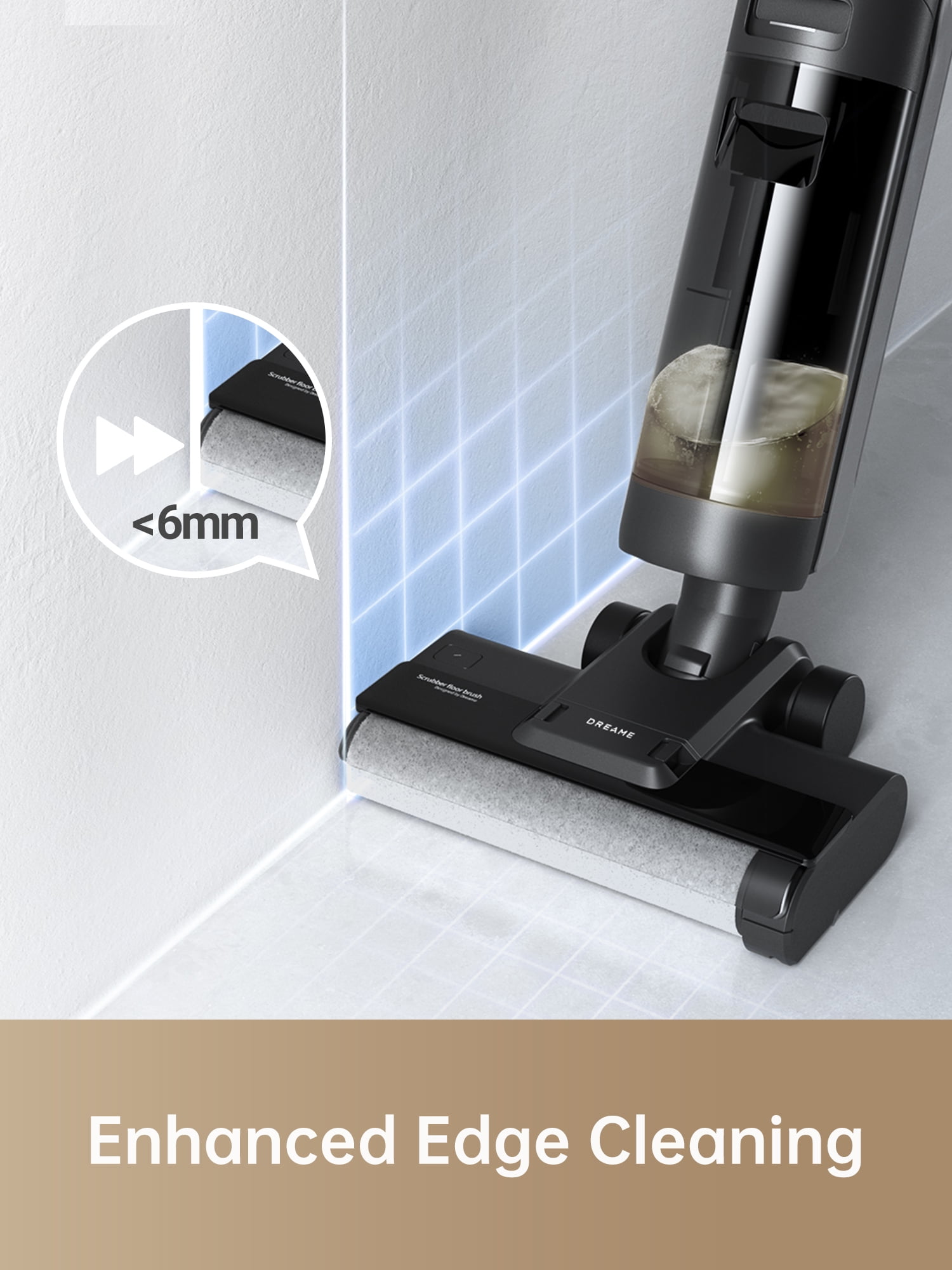 Dreame H12s Wet Dry Vacuum Cleaning Kit, Cordless Vacuum Mop for Hard Floors, Edge Cleaning with Dirt Detection, Hot Air Drying, Smart Floor Cleaner for Sticky Messes on Multi-Surfaces, 1 more Filter