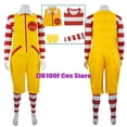 thumbnail image 3 of Disfraz de payaso tío M, disfraz de anime para padres e hijos, monos de comida rápida, ropa de payaso amarilla para niños, cosplay de Halloween y Navidad, 3 of 4