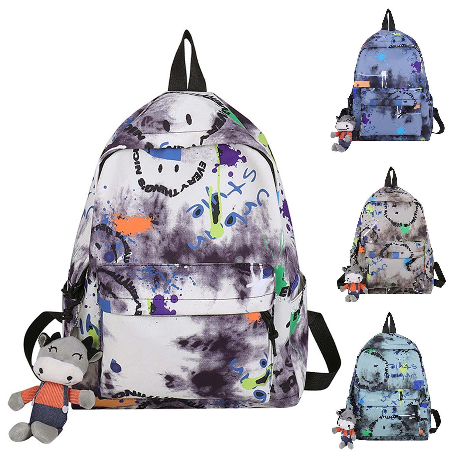 NEW Boys' Dome Backpack Green Camo Blue w/Patches art class™ 