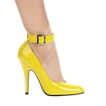 thumbnail image 2 of Ellie Shoes IS-E-8221 5" Heel Pump With Ankle Strap, Colors Yellow, & Black 9 / Black, 2 of 3