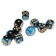 thumbnail image 5 of 10 piezas de dados de 6 caras, dados de resina D6 para juegos de , juegos de , juegos de , juegos de , 10 colores a elegir azul+negro Hugo Juego de dados de 6 caras, 5 of 8