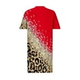 thumbnail image 4 of Jusqu'à 65 % de Rabais! Robes d'Été Mode pour Femmes 2024 Robe Grande Taille pour Col en V Robes d'Été Décontractées Poche Genou Manches Courtes avec Poches, 4 of 5