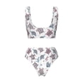 thumbnail image 6 of Rocae Tribal Style Turtle for Bikini Set for Women Two Piece Sexy High Swimsuits Split Crossover Bikini Medium, 6 of 9