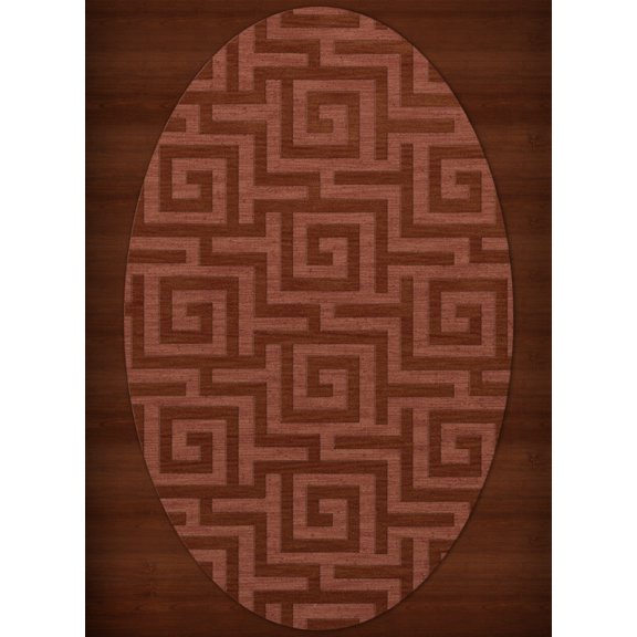 Dalyn Dover Area Rug DV13 Dv13 Coral Squares Maze 9' x 12' Oval