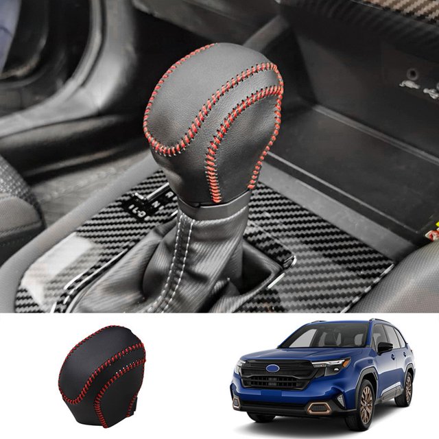 BTOER For Forester 2025+ Gear Shift Knob Button Frame Head Handle Knob Cover