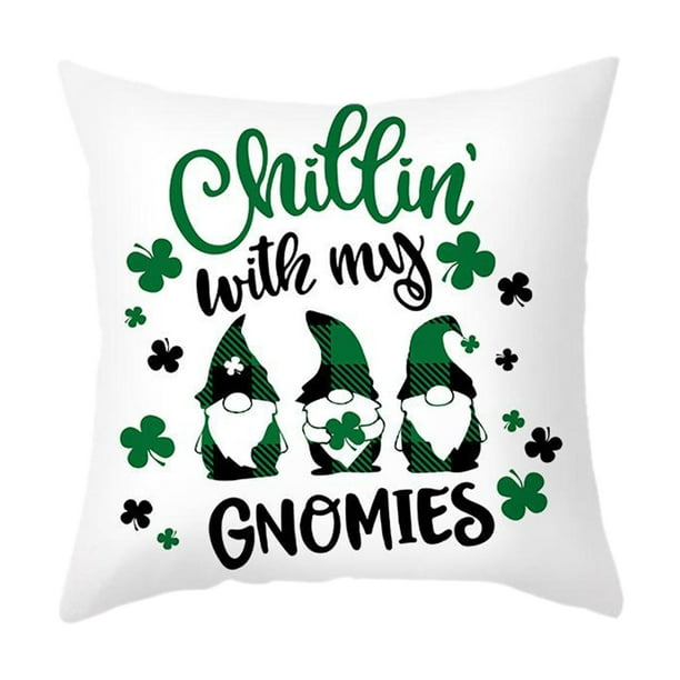 funda de almohada a cuadros de búfalo St Patrick's Day Throw Pillowcase Buffalo Plaid Cushion Case Decor Style10 Magideal funda de almohada a cuadros de búfalo