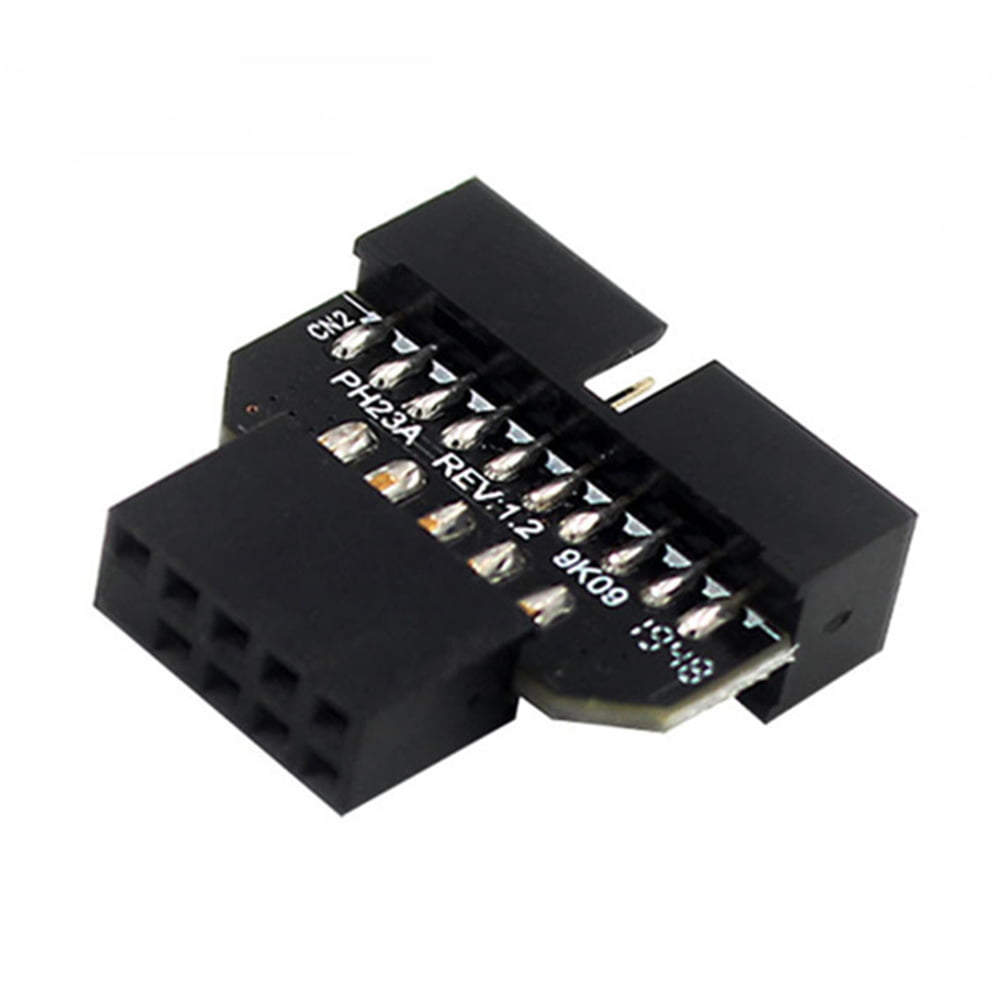 HZEWLS USB 3.0 20-Pin to USB 2.0 9-Pin Adapter Front Panel Connector  Converter (A) - Walmart.com