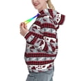thumbnail image 3 of Yiaed Buffalo Plaid Forest Print Womens Casual Hoodies Crew Neck Long Sleeve Sweatshirts With Pocket Pullover Tops Women's Hooded Sweatshirt-XX-Large, 3 of 5