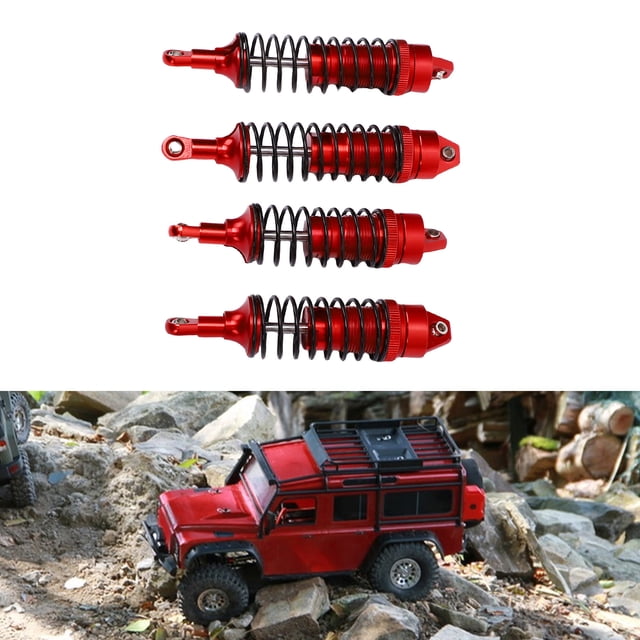 RC Set, High Strength Front Rear Oil Filled Damper Linear Damping for Slash 4x4 1/10 Crawler Car