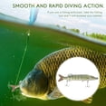thumbnail image 3 of 12,5 cm 20g realista multiarticulado 8 segmentos Lucio Muskie señuelo de pesca Swimbait Crankbait cebo duro anzuelo aparejo verde militar, 3 of 5