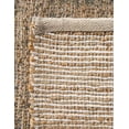 thumbnail image 4 of Unique Loom Chenille Jute Collection Area Rug - Raj (7' 10" Square Natural/Light Brown), 4 of 6