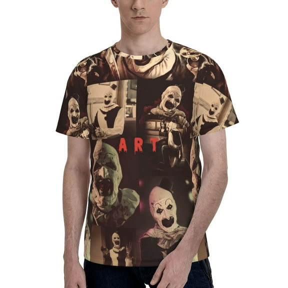 Terrifier Men's T Shirt Summer Casual Fashion Unisex Short Sleeve Graphic Crew Neck Tees Tops