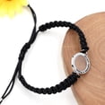 thumbnail image 5 of Uloveido Handmade Braided Black String Bracelet with Round Mustard Seed, Engraved Nothing is Impossible with God Bracelet Adjustable (Black), 5 of 7