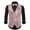 Pink, variant on Men's Sequins Suit Vest - V-Neck Regular-Fit Dress Shiny Waistcoat Bowtie 2 Pieces for Wedding, Prom, Party
