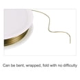 thumbnail image 4 of Uxcell 24 Gauge Copper Wire 0.5mm Dia Golden Brown Resistant Beading Wires Pendant Making Art Craft 6.5M 1 Roll, 4 of 6