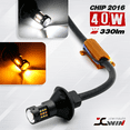 thumbnail image 2 of Error Free 7443 Type-1 Switchback White-Yellow Front Turn signal LED Light Bulbs, 2 of 10