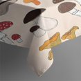 thumbnail image 3 of Colorful Mushroom Assortment Light Pink Rectangle Tablecloth 60"x84",Waterproof Polyester Rectangle Table Cloth, Wipeable Spillproof Polyester Tablecloth for Dining, Camping, Indoor and Outdoor, 3 of 5