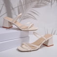 thumbnail image 5 of Wensltd Women Low Heel Pumps Fashion Party Evening Sandals Open Toe Versatile Dress Shoes, 5 of 9